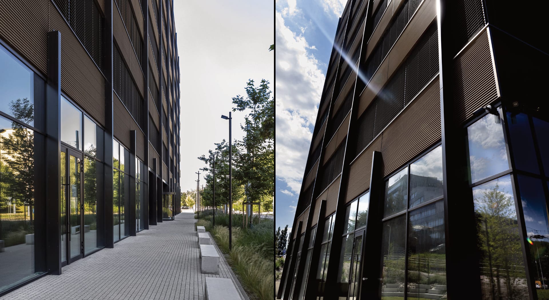 Fasáda administratívnej budovy Obchodná 3D, Nordcity Žilina, developer Reinoo a.s. Žilina